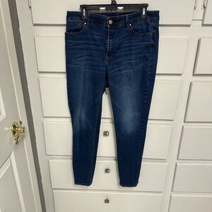 White House Black Market Dark Blue Straight Leg Jeans